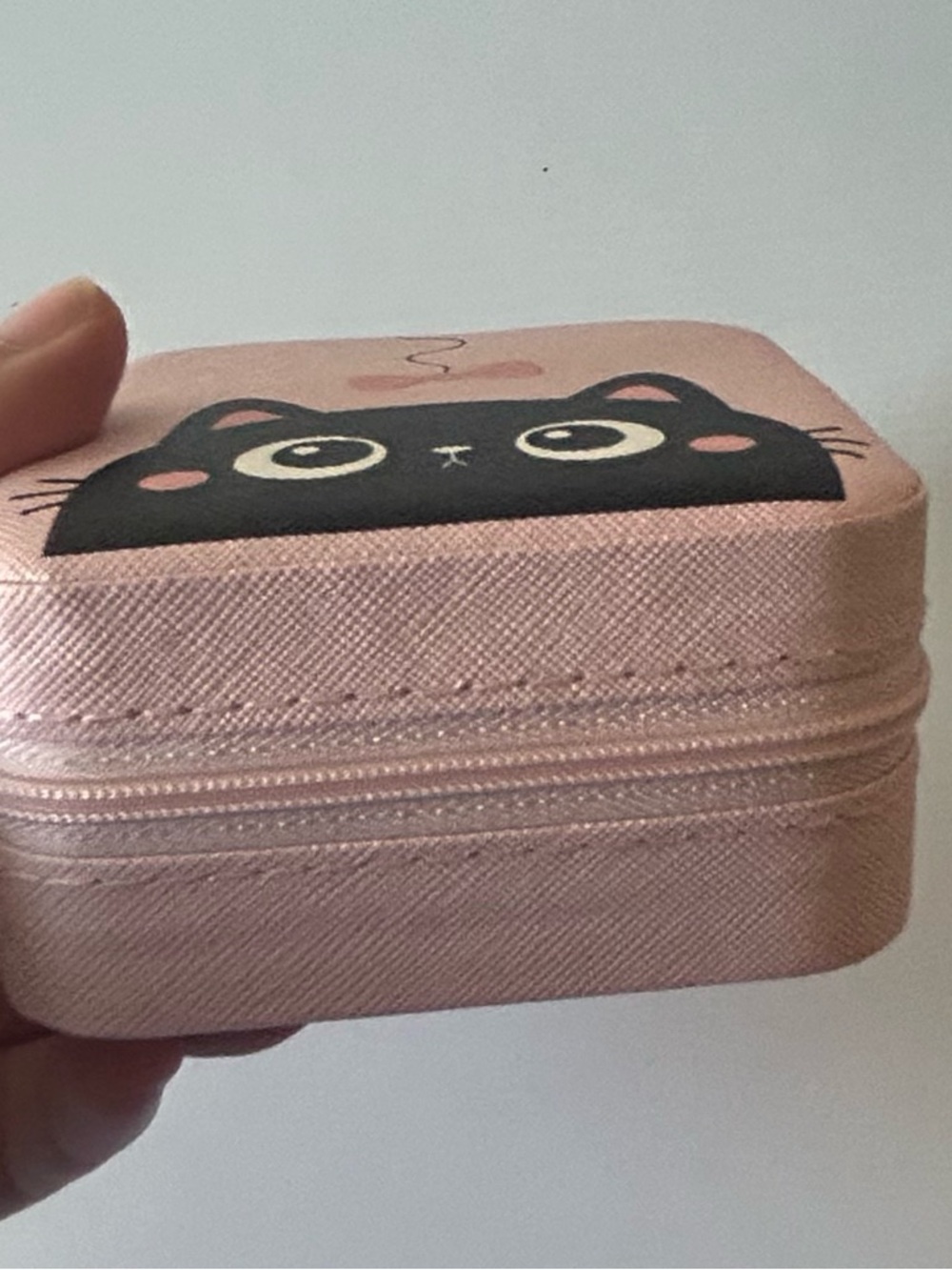 Compact Pink Travel Jewelry Organizer Case - Picture 3 of 3